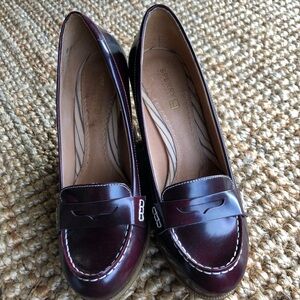 Sperry Women's Dark Red Loafers